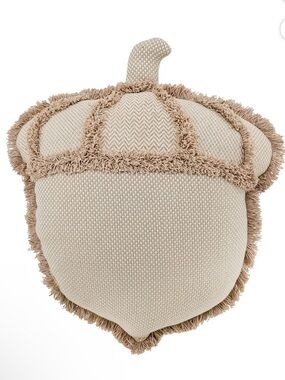 Member's Mark Harvest Acorn Shaped Accent Pillow, Beige/Tan, New!
